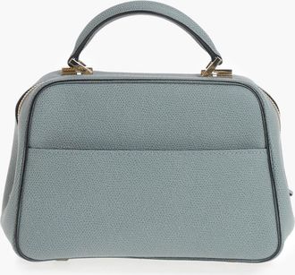 Valextra Saffino Leather Top-Handle Bag Valextra