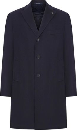 Tagliatore Single-Breasted Virgin Wool Coat