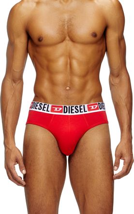 Diesel Three-pack of solid-colour briefs - Briefs - Man - Multicolor