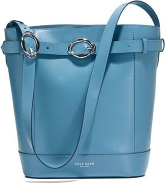 Cole Haan Alexandria Leather Bucket Bag in Provincial Blue at Nordstrom