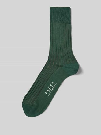 Falke Socken aus reiner Baumwolle Modell Shadow in Dunkelgruen, Größe 41/42