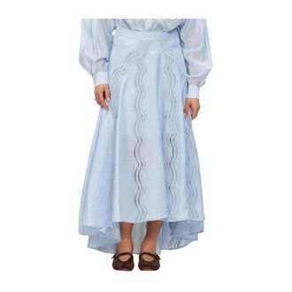 Copenhagen Muse Cmcole Rok - Dames - Rokken - Blauw - Maat: S Viscose