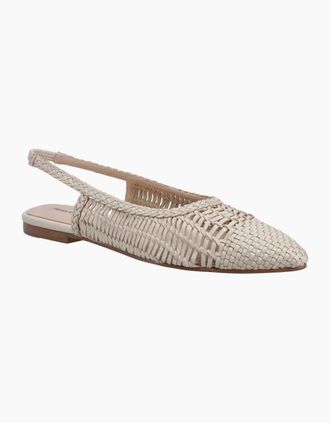 Hush Puppies Womens Dalia Womens Slingback Ballerina Shoes - Tan - Size: 3