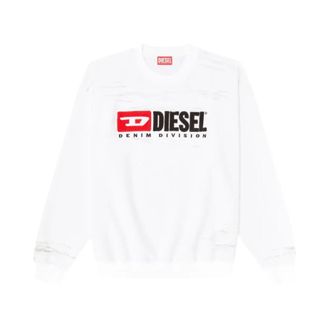 Diesel Sweatshirts, male, White, Size: XL S-boxt-v1
