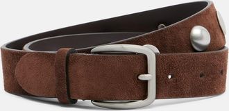 Nour Hammour Studded suede belt
