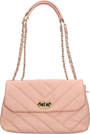 Lancaster Zachte Matelass&eacute; Schoudertas - Dames - Schoudertassen - Roze - ONE Size - Leer - Tassen