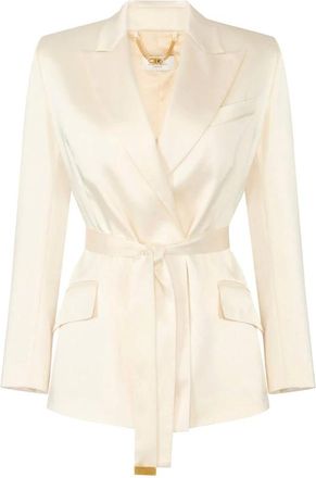 Elisabetta Franchi Dames, Jassen, Geel, Maat: 2XL Satijn