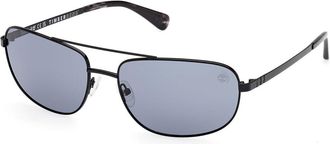 Timberland TB00045 Polarized 01D Mens Sunglasses Black Size 66
