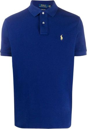 Polo Ralph Lauren T-shirts en polos - Heren - Polos - Blauw - M - Katoen - Tops