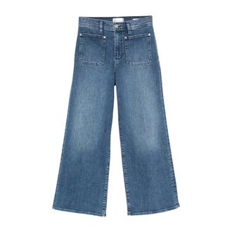 Frame Denim Jeans, Dames, Blauw, W27, Katoen, Le Slim Palazzo Jeans