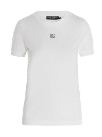 Dolce & Gabbana White Logo T-shirt