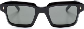 Retro Superfuture Giardino square-frame sunglasses - unisex - Acetate - 50 - Black