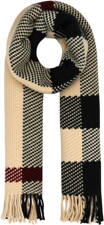 Burberry Beige Check Pattern Scarf