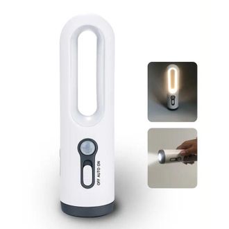 OEM Luz Nocturna Recargable 2 En 1 Con Sensor De Movimiento: L&aacute;mpara De Noche Led Port&aacute;til Y Linterna Con Sensor Crepuscular Para Dormitorio, Ba&ntilde;o, Habita