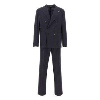 Manuel Ritz Heren, Pakken, Blauw, Maat: 2XL Wol
