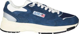 Autry Navy Suede White Mesh Sneakers