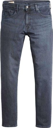 Levi's Heren 512 Richmond Leather Patch Tapered Slim Jeans (Zwart Blauw)