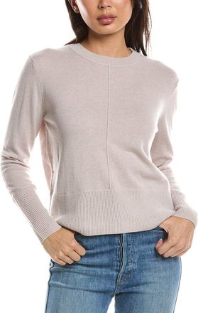 Fort&eacute; Cashmere Exposed Seam Crewneck Cashmere Sweater