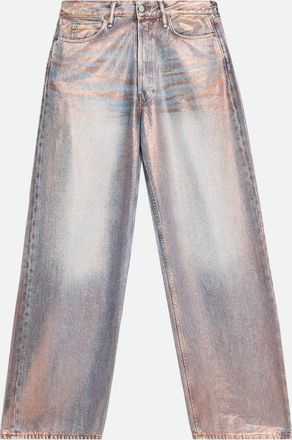 Acne Studios Men & apos;s Glitterized Denim Straight-Leg Jeans
