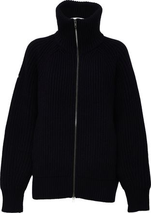 SOEUR Jasper Black Oversized High Collar Sweater