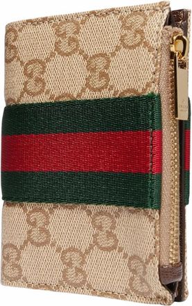 Gucci Kleine portemonnee met Web - Dames - Portefeuilles - Veelkleurig - ONE Size - Accessoires