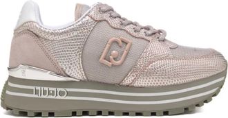Liu Jo Python Leren Sneakers - Dames - Sneakers - Roze - 37 EU - Leer - Schoenen