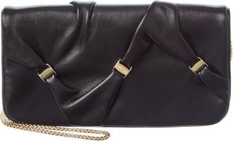 Ferragamo Leather Wallet On Chain