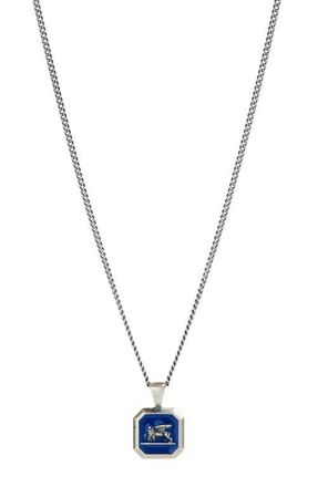 Degs & Sal Venetian Lion Pendant Necklace in Royal Blue at Nordstrom