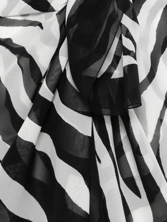 Balmain Womens Zebra-Print Pareo Ss26 W