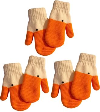 Generic Cute Silly Gooses Gloves, Funny Gooses Winter Gloves for Men Women, Animal Geese Thermal Glove Soft Lining, Novelty Silly Geese Knitted Mittens Warm f
