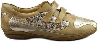 Mephisto Dubbele Band Sneaker - Beige Zilver - Dames - Sneakers - Beige - 40 1/2 EU - Schoenen