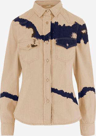 DON'T @ ME Batik-Baumwollhemd