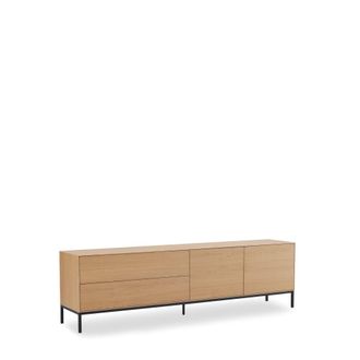 Koketto Home Mueble tv 200 en melamina roble y apertura push to open