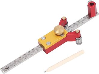 OEM Localizzatore Centrale, Strumento Di Marcatura, Calibro Di Marcatura A Ruota In Lega Di Alluminio Da 200 Mm, Misurazione Dellaltezza Di Disegno Ad Arc