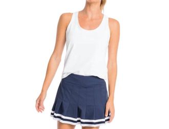 Southern Tide Malia Racerback Tank Top In White