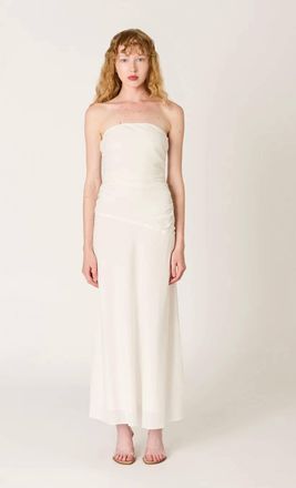 Nia Caricia Dress In White
