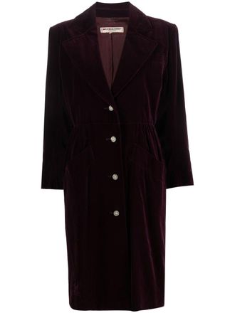 Saint Laurent Cappotto monopetto - Viola