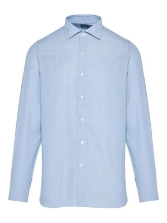 Finamore button-down shirt - Blue
