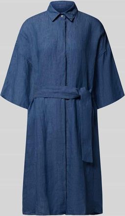 0039 Italy 0039 Italy Leinenkleid aus reinen Leinen Modell Derby in Marine, Gr&ouml;&szlig;e XXL