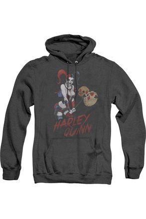 Gildan Justice League of America Harley Hammer Adult Heather Hoodie / Hooded Sweatshirt