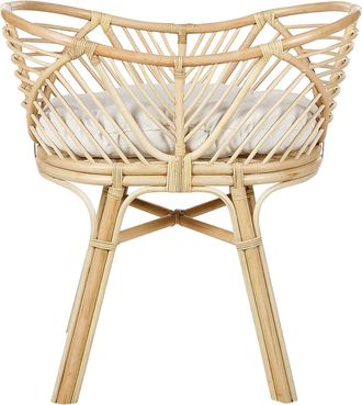 Beliani Beliani - Mois&eacute;s Boho R&uacute;stico Rat&aacute;n 50 X 70 Cm Cama Ni&ntilde;os Cesto Capazo Con Cojines Decoraci&oacute;n Accesorio Natural Gruissan
