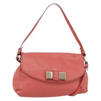 Chlo&eacute; Pre-owned Small Leather Crossbody Bag - Dames - Vintage Schoudertas - Roze - ONE Size - Leer - Vintage