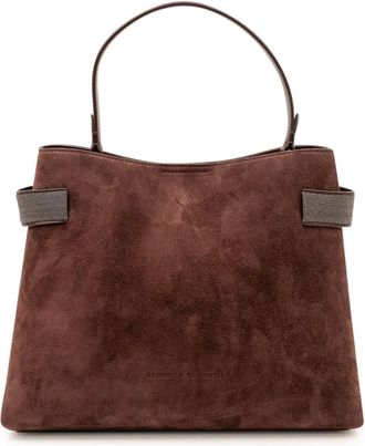 Brunello Cucinelli Mujer, Bolsos, Marr&oacute;n, Talla: ONE Size