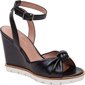Linea Paolo Eliana Ankle Strap Wedge Sandal in Black at Nordstrom Rack, Size 8.5