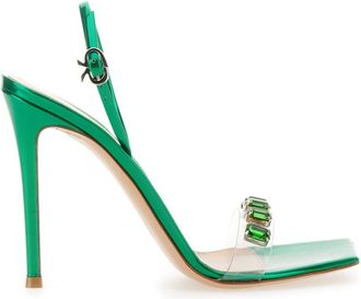 Gianvito Rossi Green Ankle Strap Heels