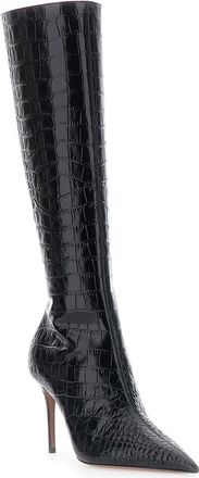 PARIS TEXAS Womens Boots Vera 85 Black Leather Calf