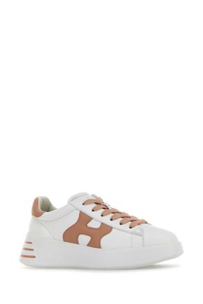 Hogan Womens Rebel Sneaker White Nappa Leather