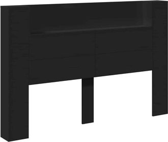 vidaXL Headboard Black 160 x 16.5 x 103.5 cm Engineered Wood vidaXL