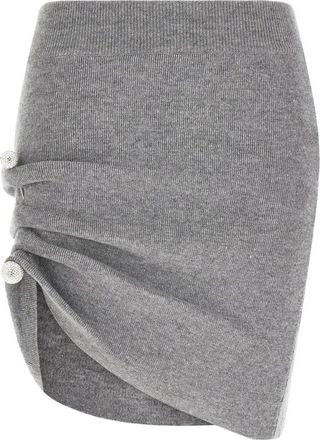 Giuseppe Di Morabito Dames, Rokken, Grijs, Maat: XS Wol