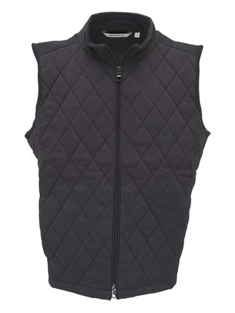 Peter Millar Gilet Essex trapuntato - Nero